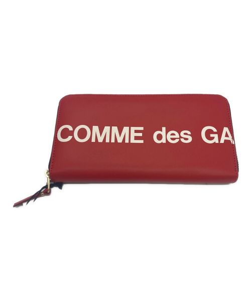 COMME des GARCONS（コムデギャルソン）COMME des GARCONS (コムデギャルソン) ヒュージロゴロングウォレット レッドの古着・服飾アイテム