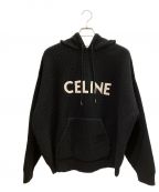 CELINEセリーヌ）の古着「フード付きセーター / リブ編みウール」｜ブラック