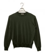 AURALEEオーラリー）の古着「WOOL CASHMERE CREWNECK KNIT」｜グリーン