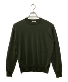 AURALEE（オーラリー）の古着「WOOL CASHMERE CREWNECK KNIT」｜グリーン