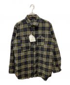 Engineered Garmentsエンジニアド ガーメンツ）の古着「WORK SHIRT - COTTON TWILL PLAID」｜ブラック×イエロー