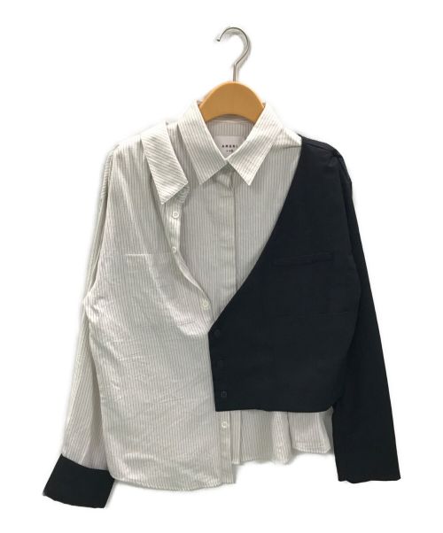 Ameri（アメリ）AMERI (アメリ) JACKET DOCKING SHIRT ホワイト サイズ:Fの古着・服飾アイテム