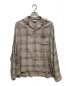 UNUSED（アンユーズド）の古着「RAYON CHECK SHIRT」｜ベージュ