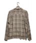 UNUSED (アンユーズド) RAYON CHECK SHIRT ベージュ サイズ:1：4800円