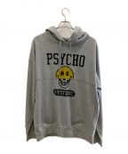 Hysteric Glamourヒステリックグラマー）の古着「PSYCHO SMILE パーカー」｜グレー