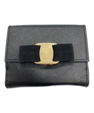 [中古]Salvatore Ferragamo(サルヴァトーレ フェラガモ)のレディース 財布/小物 ヴァラリボンクリップ2つ折り財布