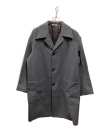 AURALEE（オーラリー）の古着「DOUBLE CLOTH LIGHT MELTON SOUTIEN COLLAR COAT」｜グレー