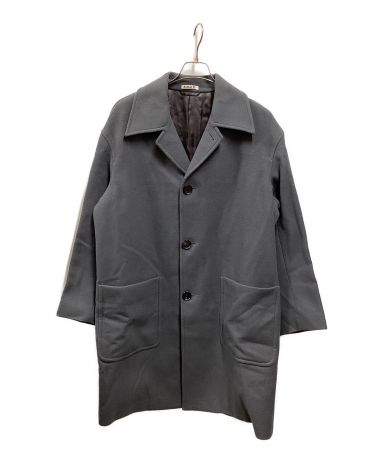 【中古・古着通販】AURALEE (オーラリー) DOUBLE CLOTH LIGHT MELTON SOUTIEN COLLAR COAT グレー  サイズ:3｜ブランド・古着通販 トレファク公式【TREFAC FASHION】スマホサイト