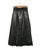 NAKAGAMIナカガミ）の古着「rubber print skirt」｜ブラック