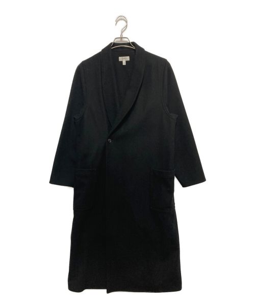 HYKE（ハイク）HYKE (ハイク) ショールカラーラムウールコート ブラック サイズ:2の古着・服飾アイテム
