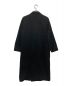 HYKE (ハイク) ショールカラーラムウールコート ブラック サイズ:2：15800円