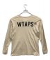 WTAPS (ダブルタップス) 長袖Tシャツ ベージュ サイズ:X 02：3980円