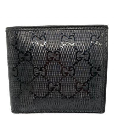 【中古・古着通販】GUCCI (グッチ) GG柄インプリメ二つ折り財布 