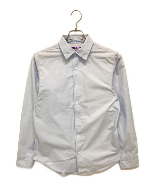 THE NORTHFACE PURPLELABEL（ザ・ノースフェイス パープルレーベル）THE NORTHFACE PURPLELABEL (ザ・ノースフェイス パープルレーベル) COOLMAX TYPEWRITER SHIRT ライトブルー サイズ:Sの古着・服飾アイテム