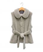 LEMONPLETレモンプレット）の古着「FAUX FUR PETER VEST」｜グレー