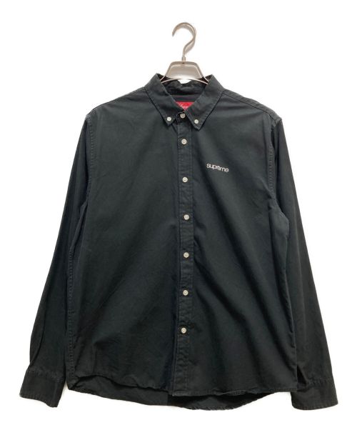 SUPREME（シュプリーム）Supreme (シュプリーム) Washed Twill Shirt ブラック サイズ:Mの古着・服飾アイテム