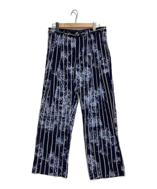 amok（アモク）amok (アモク) Paint Shrink Print Pants ネイビー サイズ:Mの古着・服飾アイテム