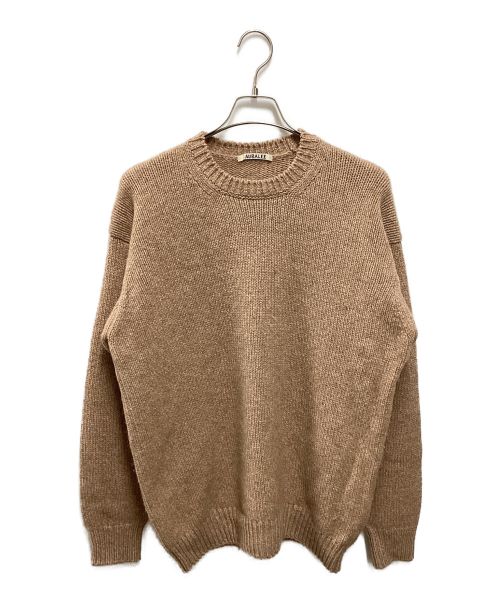 AURALEE（オーラリー）AURALEE (オーラリー) CAMEL WOOL MIX KNIT P/O ベージュ サイズ:5の古着・服飾アイテム