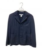 COMME des GARCONS SHIRTコムデギャルソンシャツ）の古着「製品洗い比翼ウールジャケット」｜ネイビー