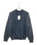 AURALEEオーラリー）の古着「SUPER MILLED KNIT BIG CARDIGAN」｜ネイビー