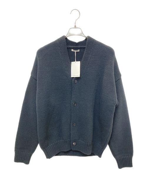 AURALEE（オーラリー）AURALEE (オーラリー) SUPER MILLED KNIT BIG CARDIGAN ネイビー サイズ:5の古着・服飾アイテム