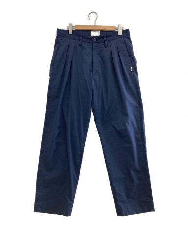 【中古・古着通販】WTAPS (ダブルタップス) TUCK 01 TROUSERS ネイビー サイズ:2｜ブランド・古着通販  トレファク公式【TREFAC FASHION】スマホサイト