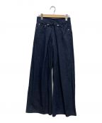 JOHN LAWRENCE SULLIVANジョン ローレンス サリバン）の古着「RIGID DENIM WIDE PANTS」｜インディゴ