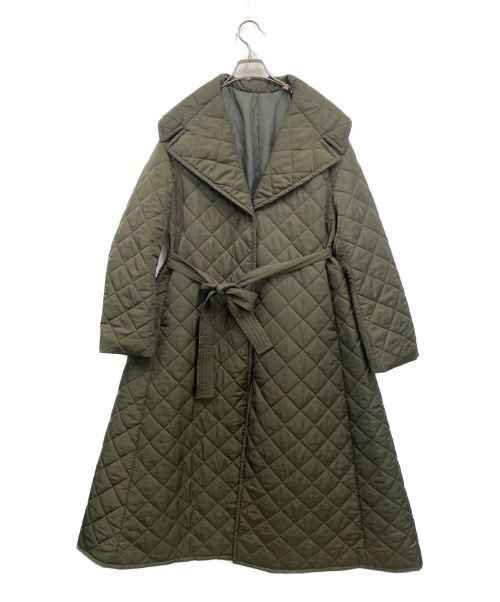 CIEL'AIR（シエルエアー）CIEL'AIR (シエルエアー) QUILTED A LINE COAT キルティングAラインコート オリーブ サイズ:FREEの古着・服飾アイテム