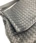 中古・古着 BOTTEGA VENETA (ボッテガベネタ) イントレチャートショルダーバッグ ブラック：66000円