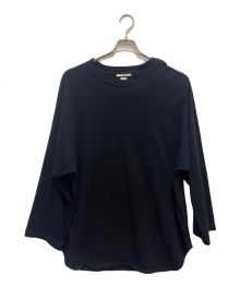 BLURHMS（ブラームス）の古着「Silk Cotton Baseball Raglan Tee」｜ブラック