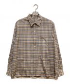 AURALEEオーラリー）の古着「WASHABLE SUPER LIGHT WOOL SHIRTS」｜ブラウン