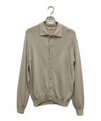 AURALEEオーラリー）の古着「COTTON POLYESTER CODE KNIT CARDIGAN」｜ベージュ