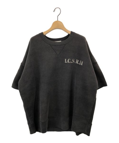 INSCRIRE（アンスクリア）INSCRIRE (アンスクリア) Short Sleeve Sweat ブラック サイズ:Mの古着・服飾アイテム