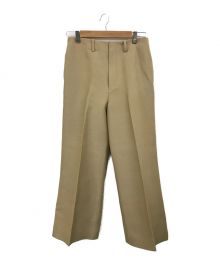 AURALEE（オーラリー）の古着「SILK COTTON SALT SHRUNK PIQUE SLACKS」｜ベージュ