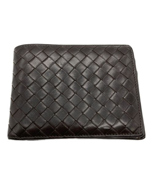 BOTTEGA VENETA（ボッテガベネタ）BOTTEGA VENETA (ボッテガベネタ) 2つ折り財布 ブラウンの古着・服飾アイテム