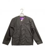 THE NORTHFACE PURPLELABELザ・ノースフェイス パープルレーベル）の古着「Midweight 65/35 Hopper Field Cardigan」｜グレー