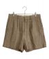 AURALEE（オーラリー）の古着「LINEN WOOL SILK SHARK SKIN SHORTS」｜ベージュ