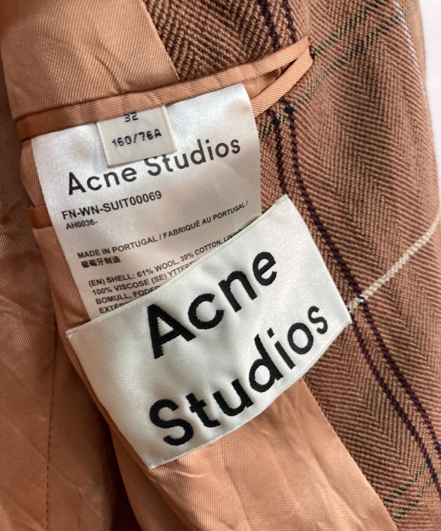 人気】Acne Studious セットアップ 紫 ダブル 6釦 S メンズ | www.vp