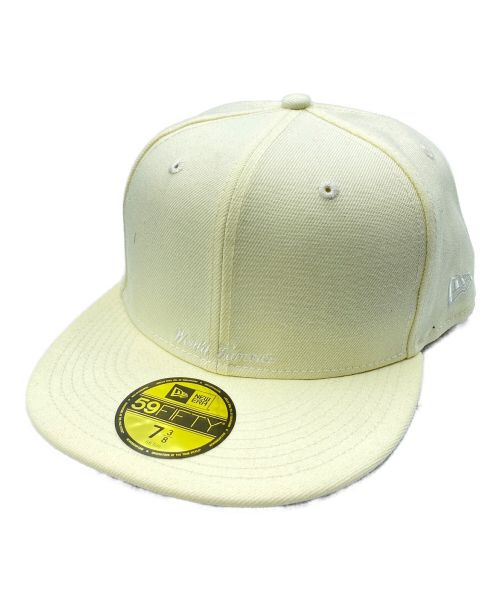 SUPREME（シュプリーム）SUPREME (シュプリーム) Reverse Box Logo New Era アイボリー サイズ:7 3/8 （58.7cm）の古着・服飾アイテム