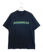 DSQUARED2ディースクエアード）の古着「モノグラムプリントTシャツ」｜ブラック