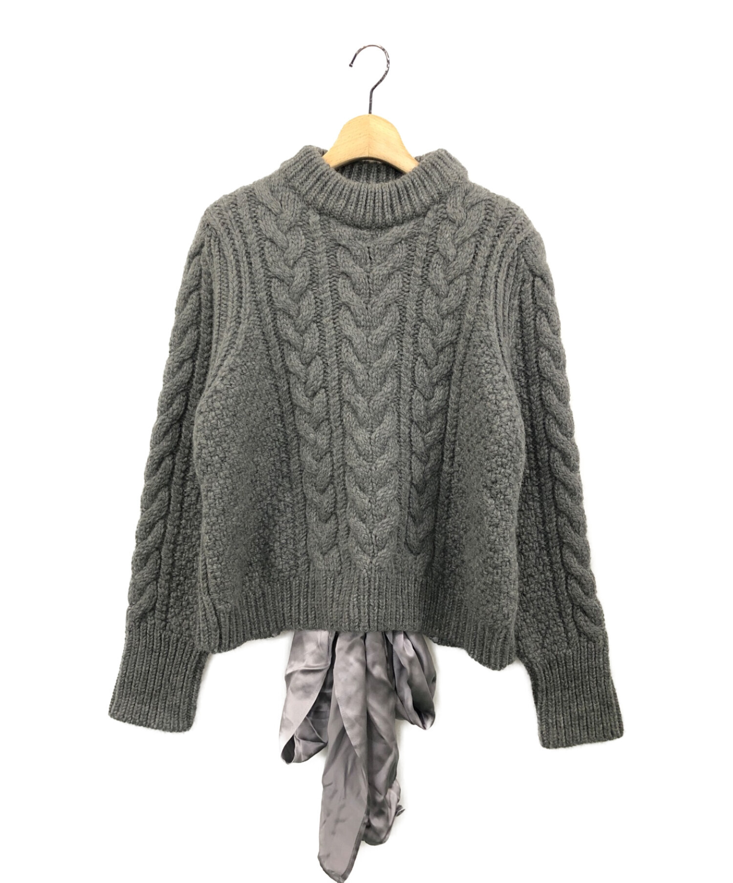 オシャレ セシリーバンセン GENEVA JUMPER KNIT アランニット リボン