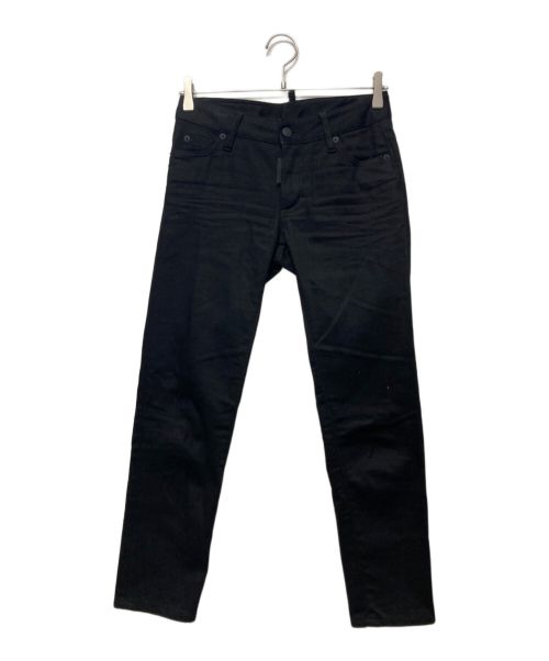 DSQUARED2（ディースクエアード）DSQUARED2 (ディースクエアード) スキニークロップドパンツ ブラック サイズ:36の古着・服飾アイテム