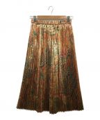 JUNYA WATANABE COMME des GARCONSジュンヤワタナベ コムデギャルソン）の古着「フローラルプリーツスカート」｜マルチカラー