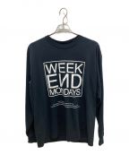 UNDERCOVERアンダーカバー）の古着「WEEKEND MONDAYS L/S TEE」｜ブラック