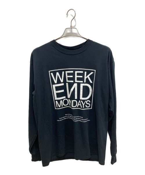 UNDERCOVER（アンダーカバー）UNDERCOVER (アンダーカバー) WEEKEND MONDAYS L/S TEE ブラック サイズ:L 未使用品の古着・服飾アイテム