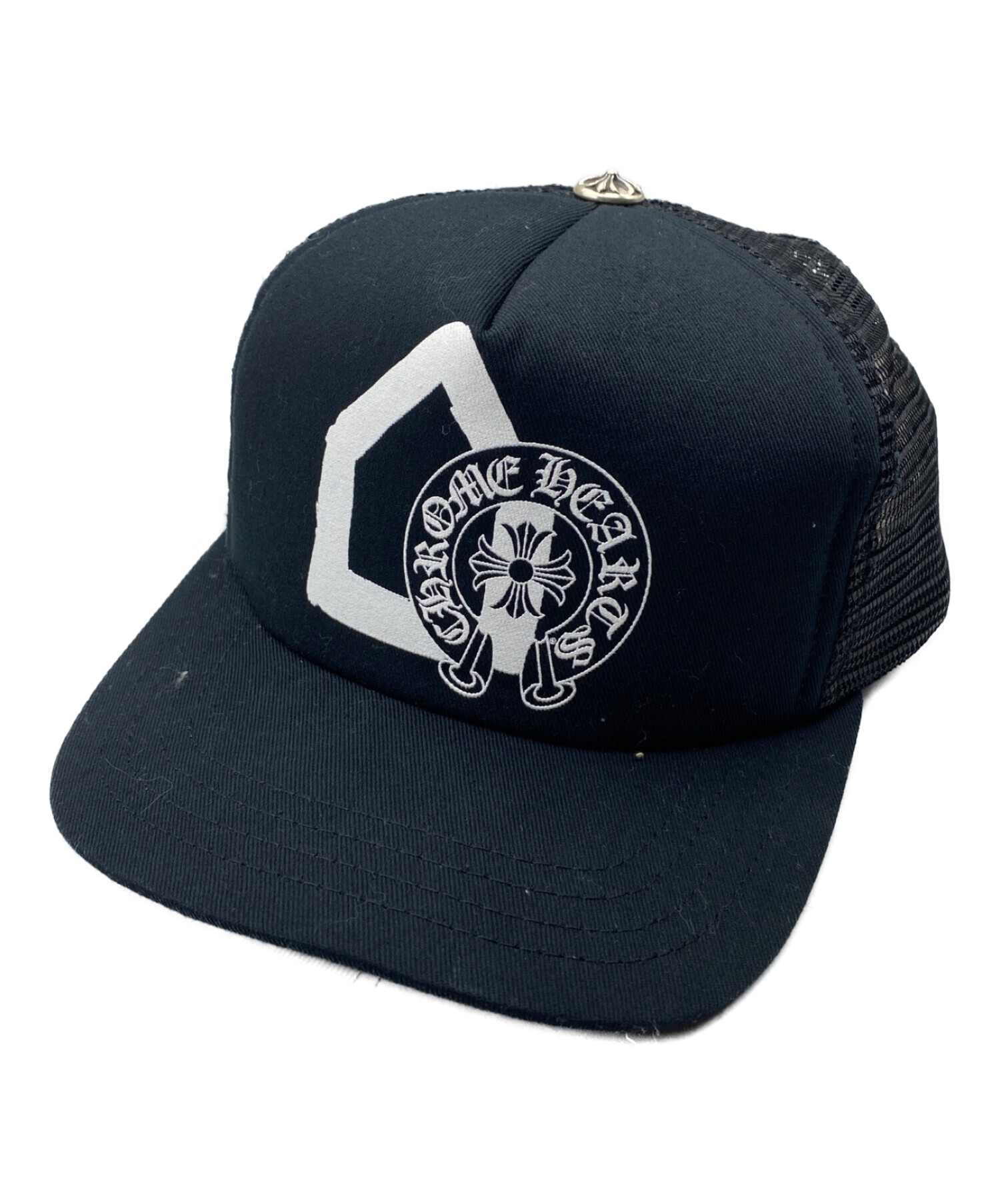 CHROME HEARTS (クロムハーツ) DOVER STREET MARKET (ドーバー ストリート マーケット) トラッカーキャップ  DSMクロスボール付メッシュキャップ サイズ:-