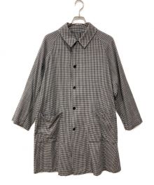 STEVEN ALAN（スティーブンアラン）の古着「CHECK BAL COLLAR COAT」｜グレー