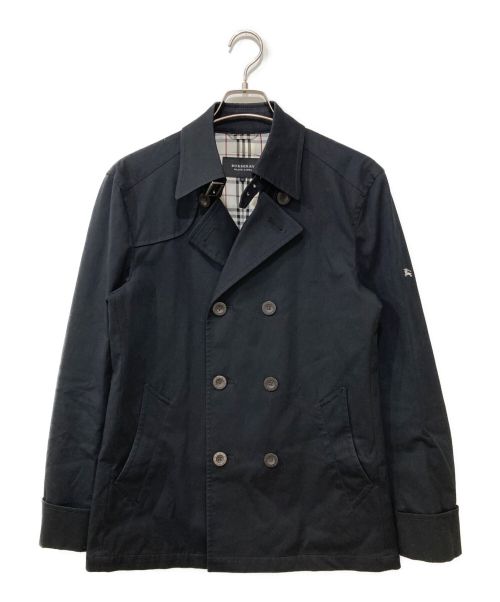 BURBERRY BLACK LABEL（バーバリーブラックレーベル）BURBERRY BLACK LABEL (バーバリーブラックレーベル) ハーフコート ブラック サイズ:Mの古着・服飾アイテム