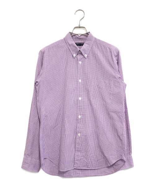 COMME des GARCONS HOMME（コムデギャルソン オム）COMME des GARCONS HOMME (コムデギャルソン オム) ギンガムチェックシャツ パープル サイズ:Mの古着・服飾アイテム