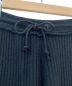 中古・古着 Y's (ワイズ) WOOL NYLON UNEVEN WAIST STRING PANTS ブラック サイズ:02：13800円